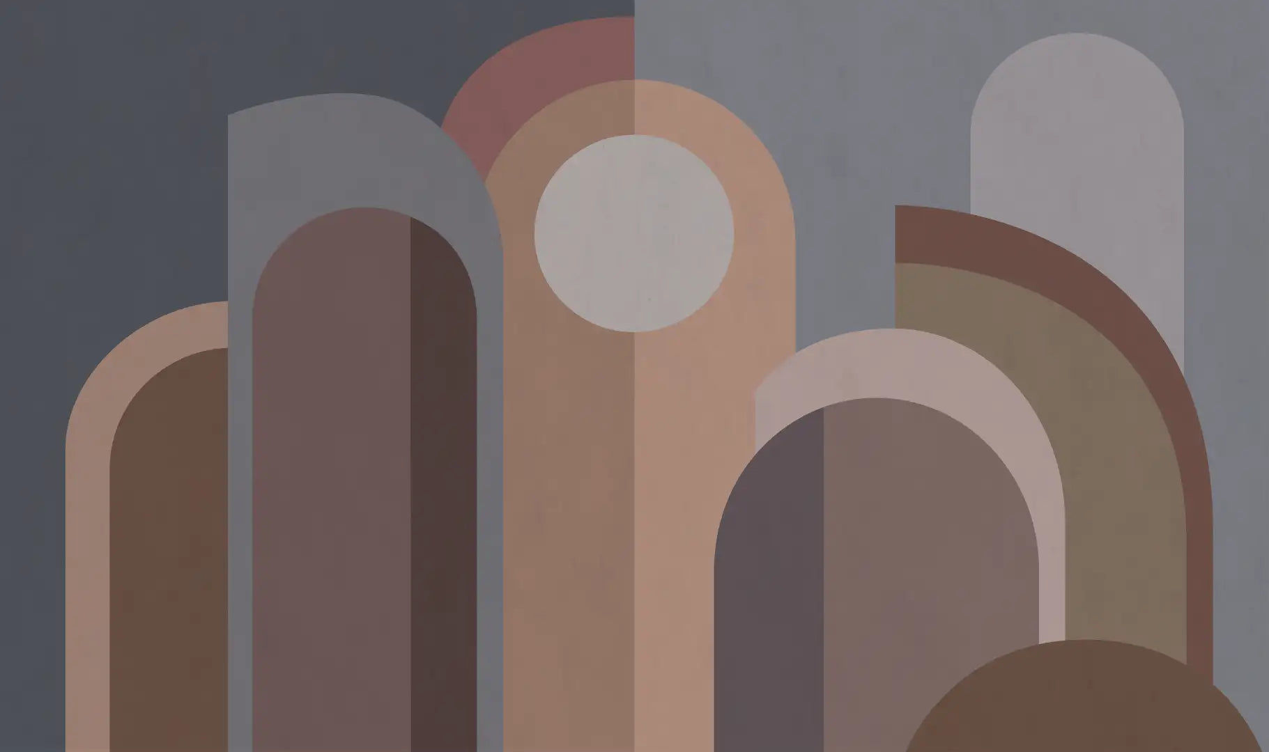 Archi modernisti marroni