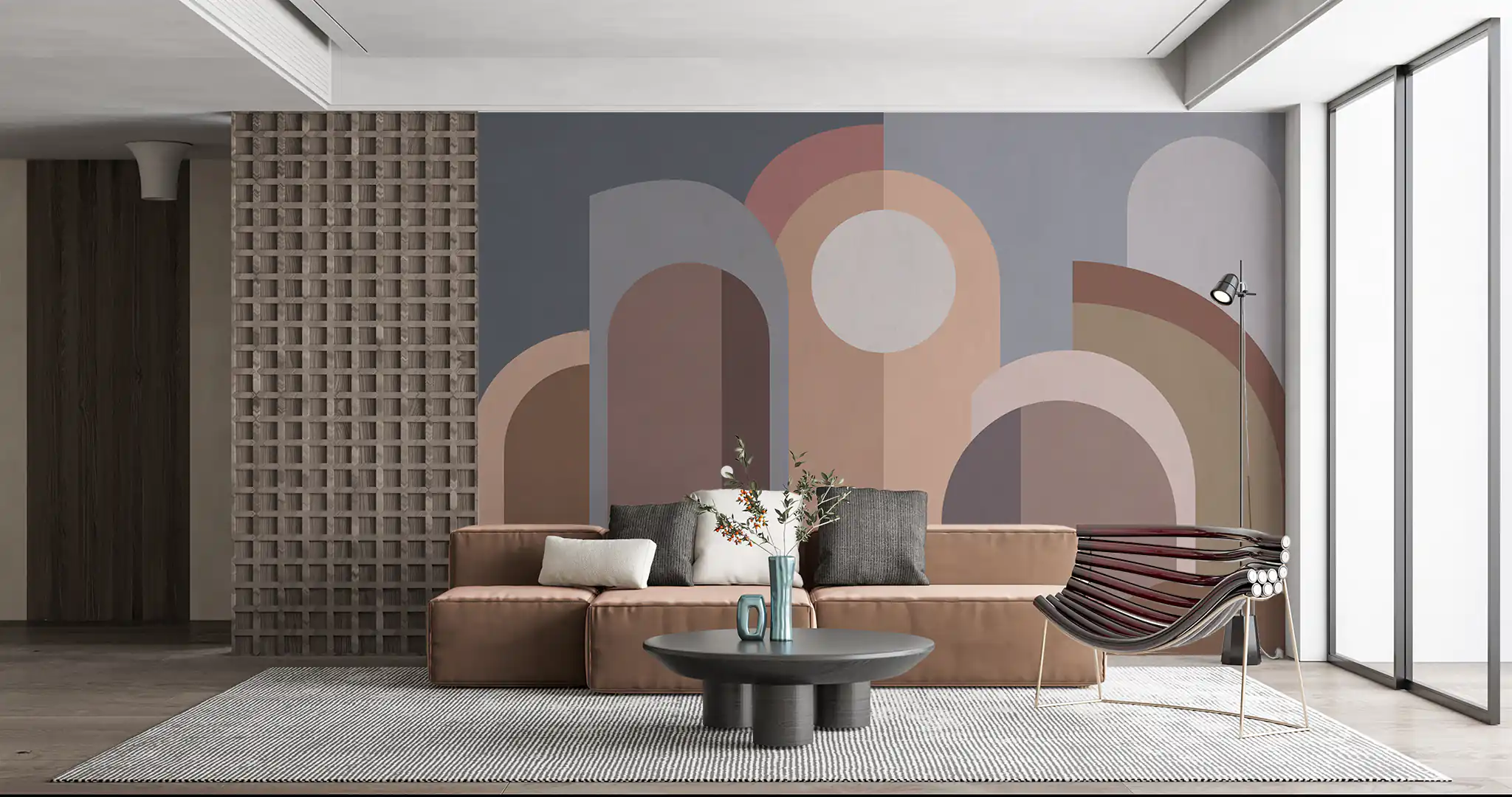 Archi modernisti marroni