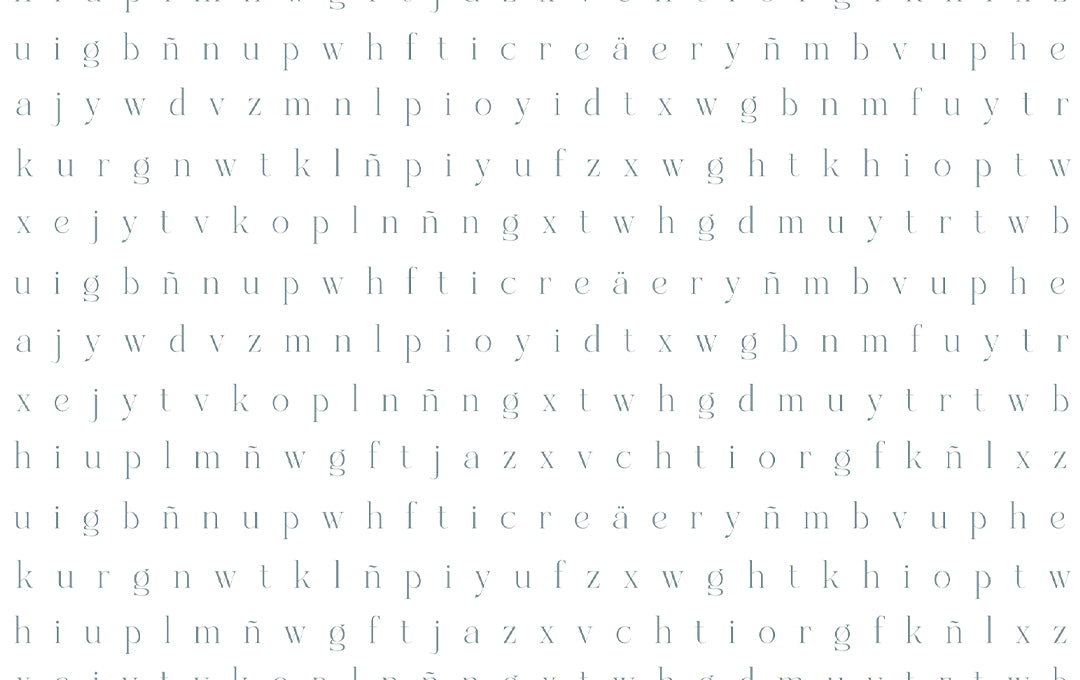 Blue Letter Puzzle Sample