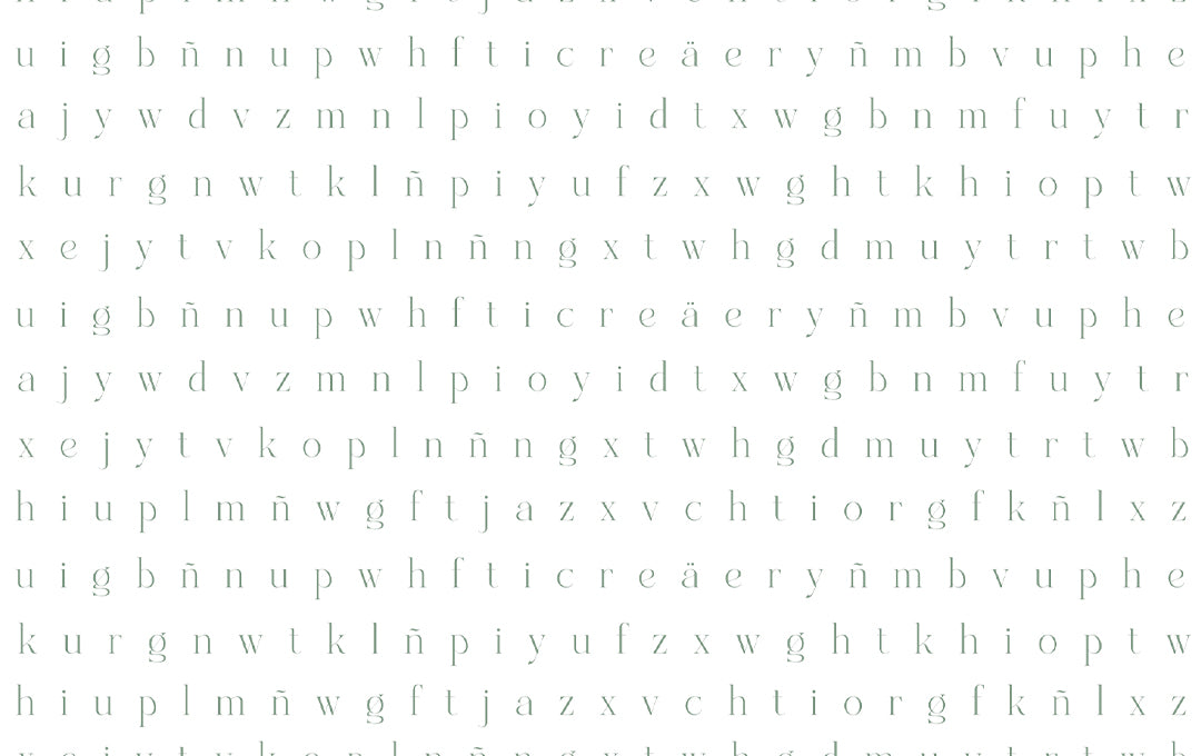 Groene letterpuzzel voorbeeld