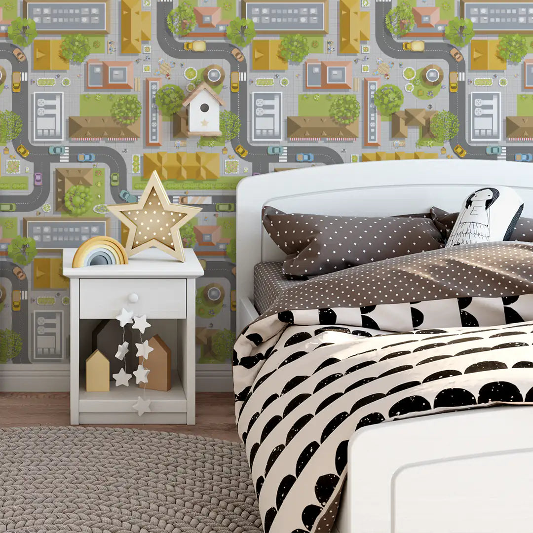 Panorama multicolore de quartier