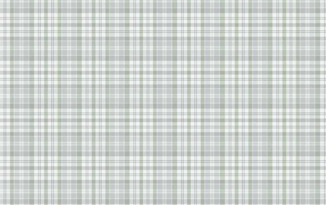 Subtle green tartan sample
