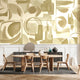 Abstrakte Kunst Wandbauer Beige