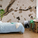 Buntes Stadtbild Beige