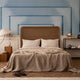 Blauw gebeeldhouwde elegantie