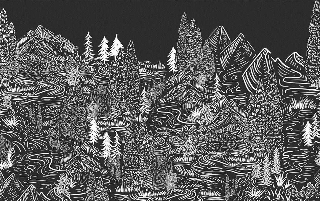 Wilderness fluistert zwart en zwart monster