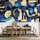Blue Blue Mural Abstract