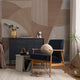 Woody Whirls Wandbauer Beige