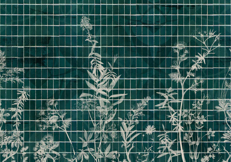Muestra de Botanical Grid Verde