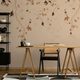 Brown Cascade Floral