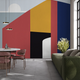 Multicolored urban horizons