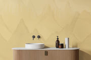 Goldene moderne Berge