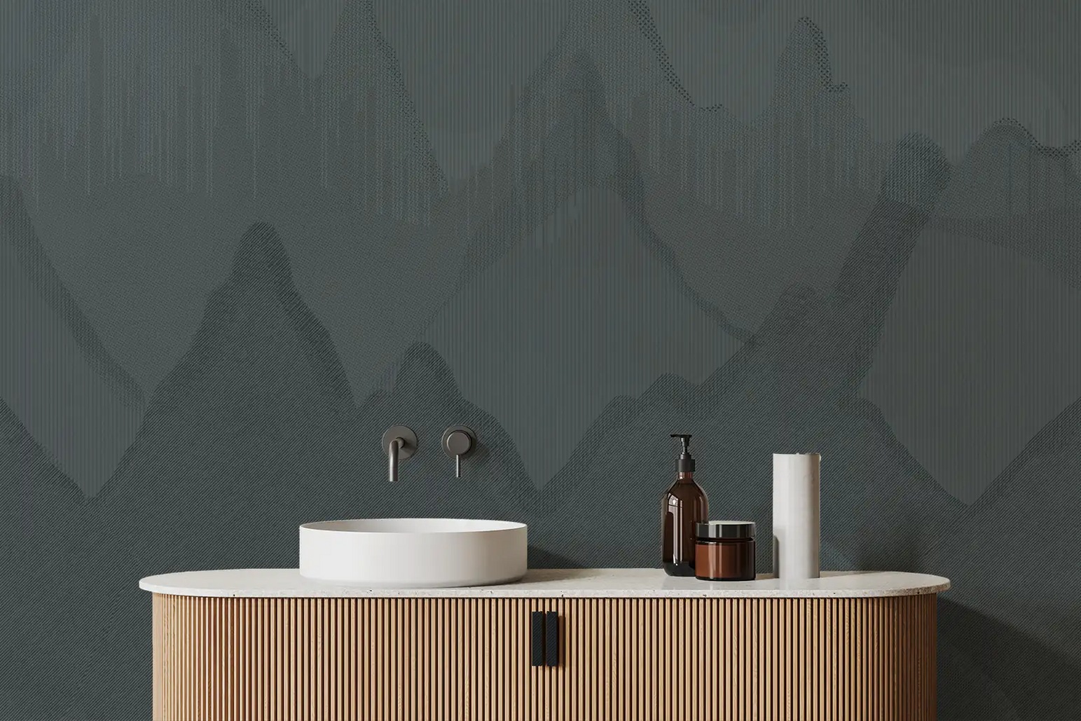 Montagnes bleues modernes