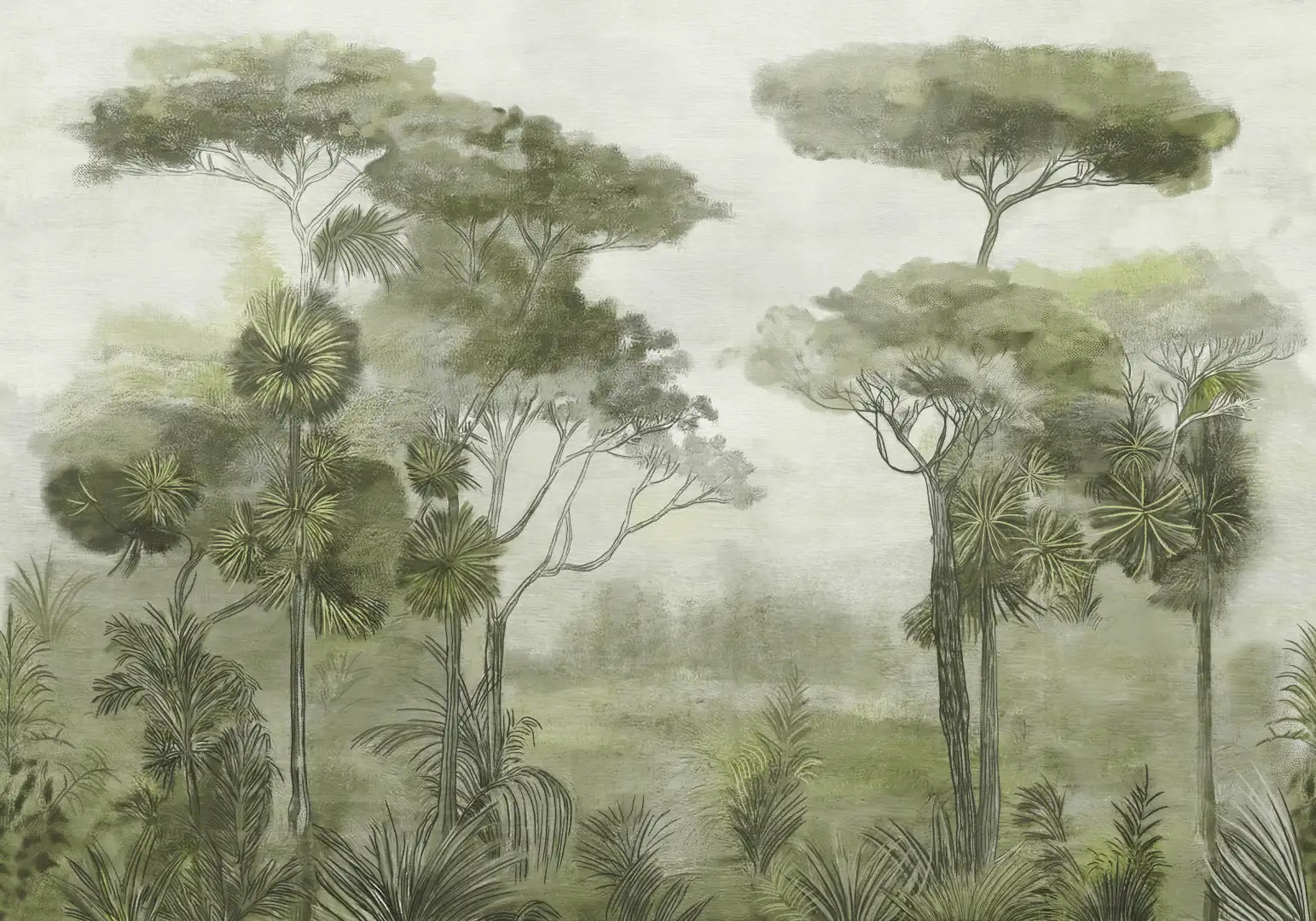 Échantillon de forêt forestière tropicale verte