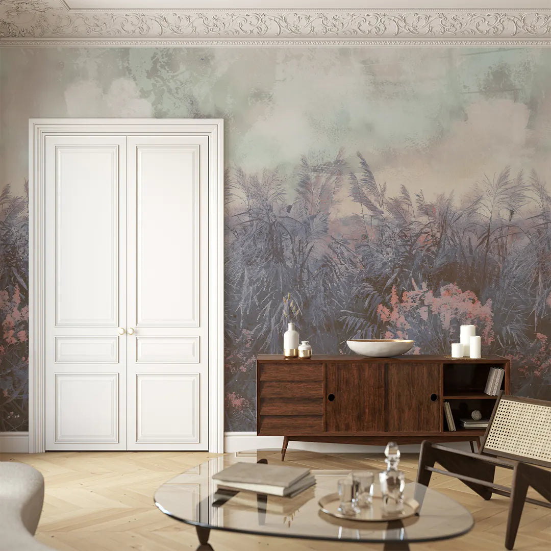 Blauwe natuurlijke horizon