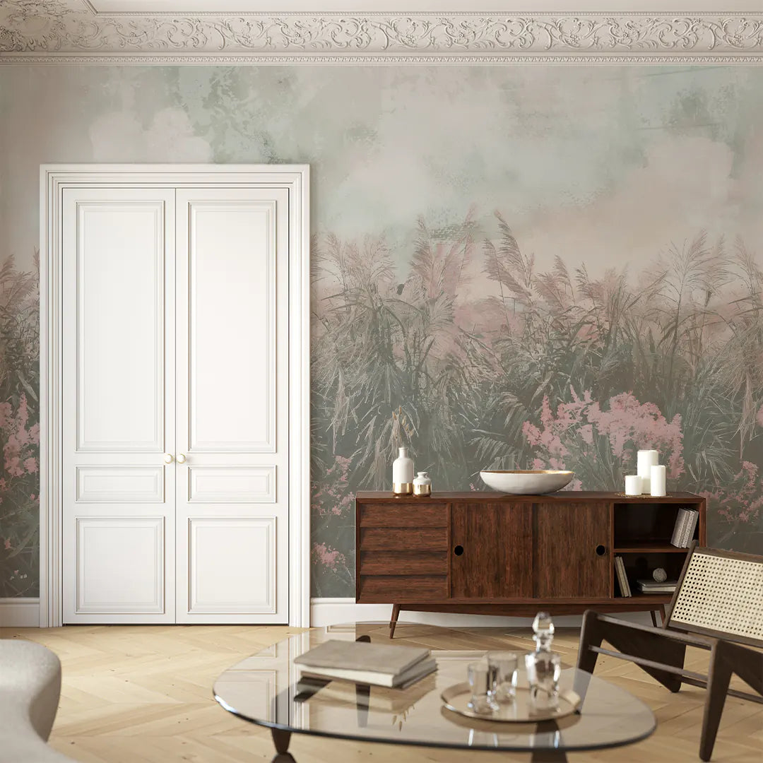 Roze natuurlijke horizon