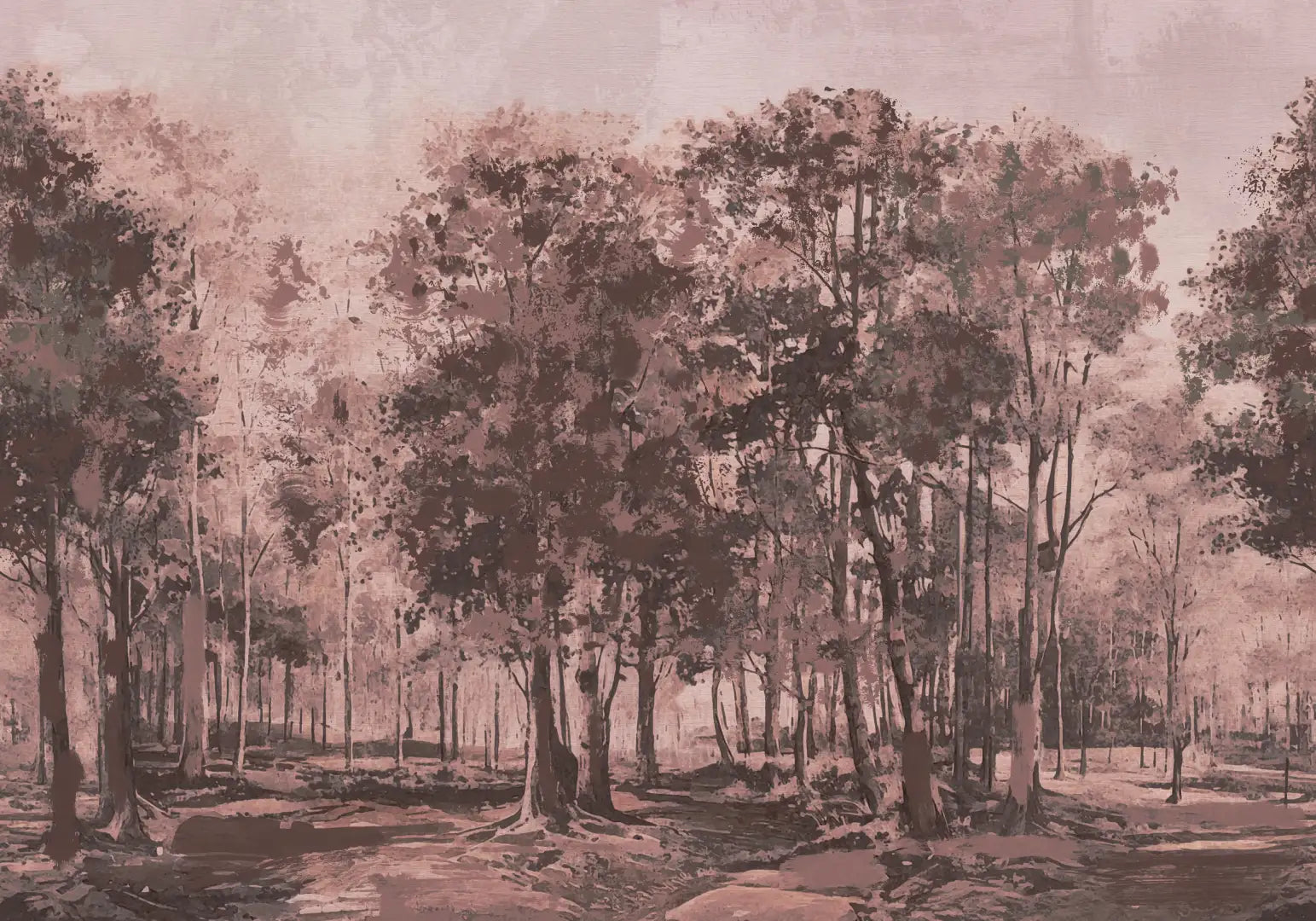 Échantillon de forêt rose pittoresque