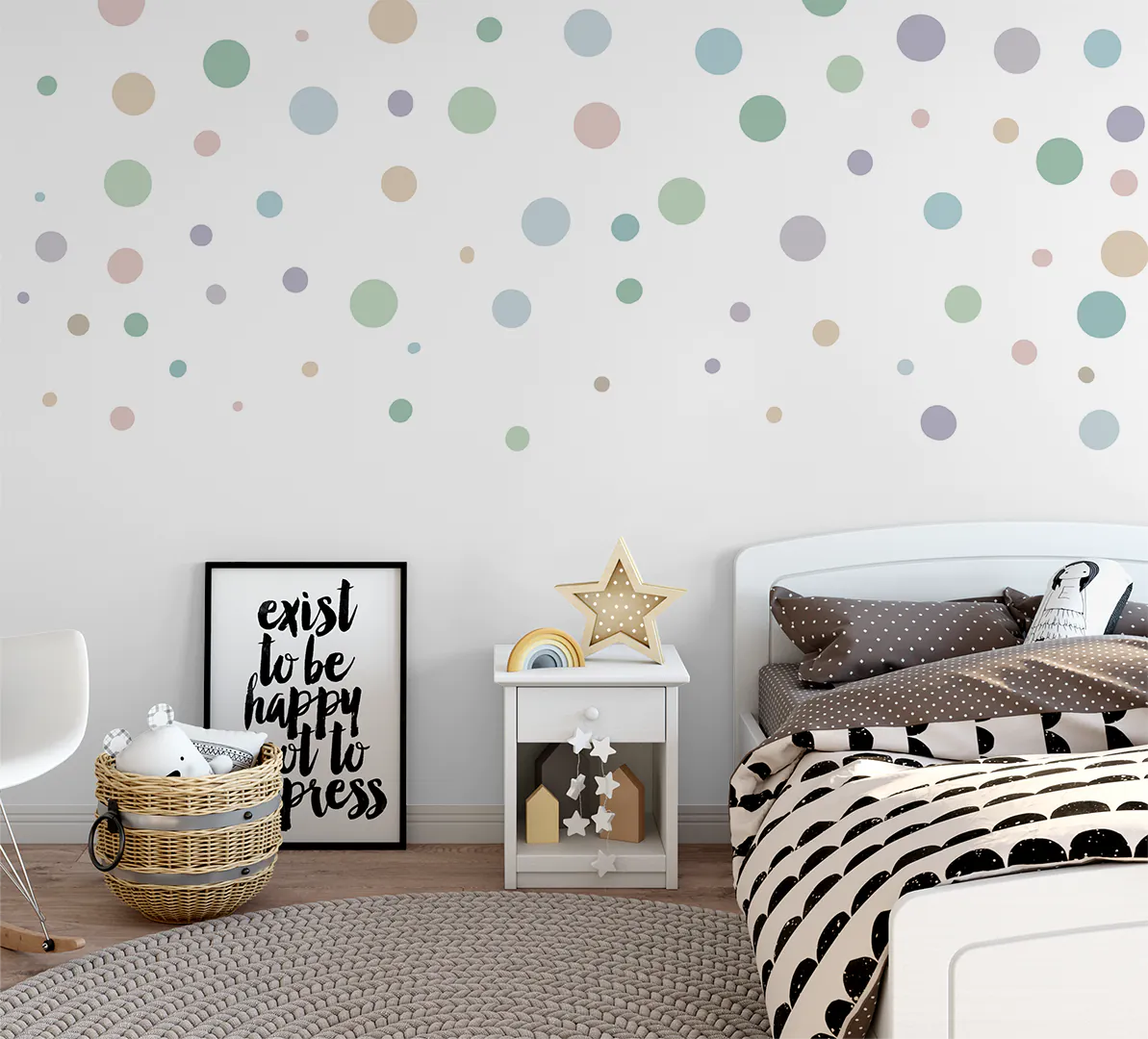Papel Pintado Cityscape Confetti Verde