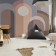 Arches modernistes marron