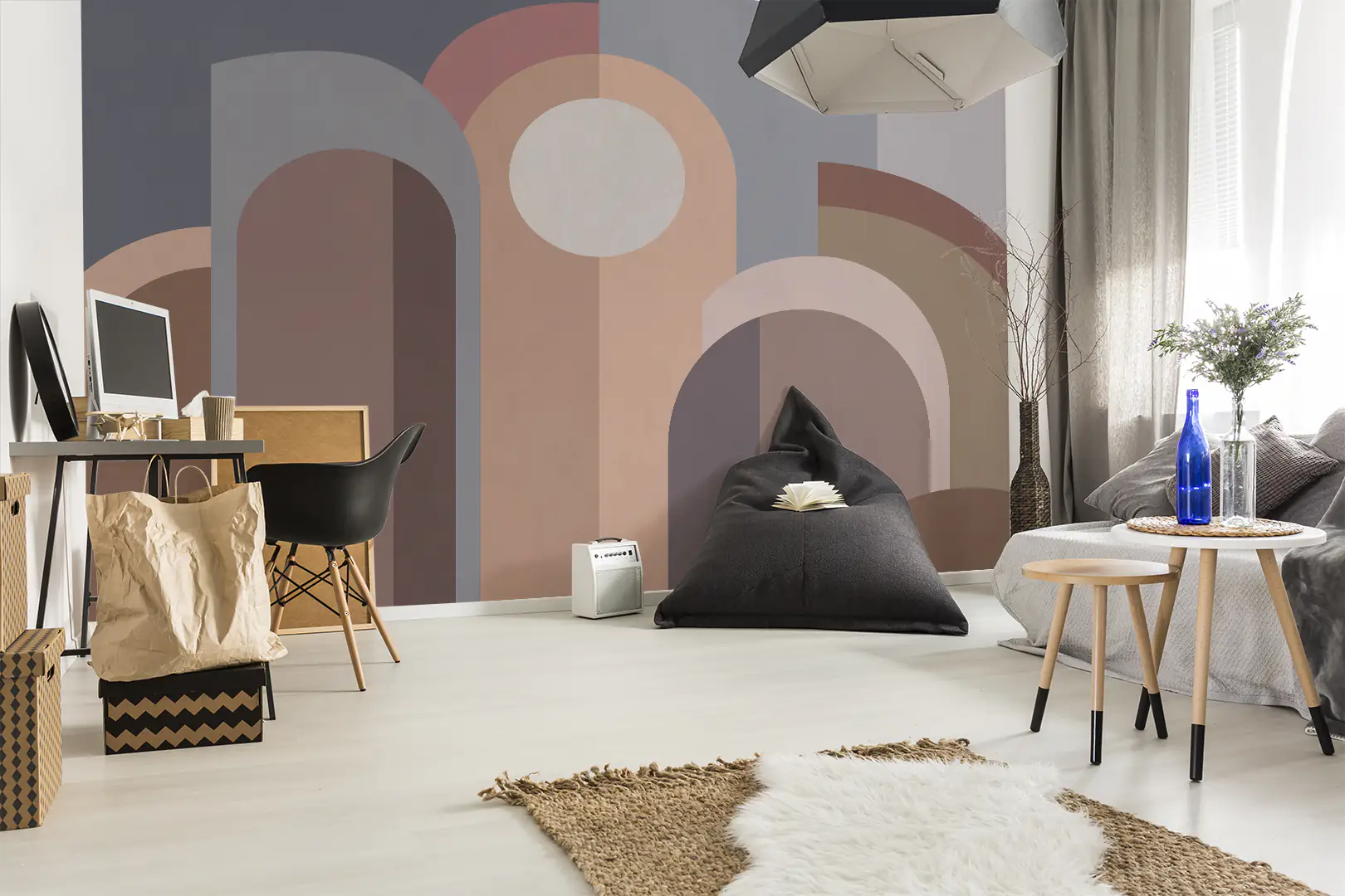 Arches modernistes marron