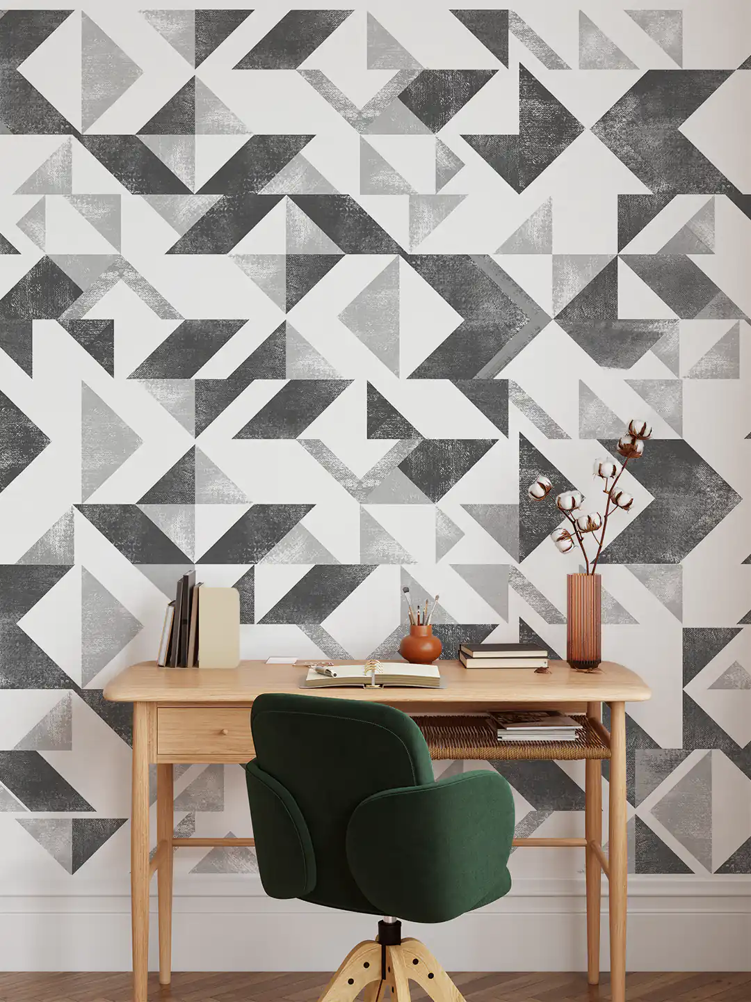 Geometria intemporal preta e preta