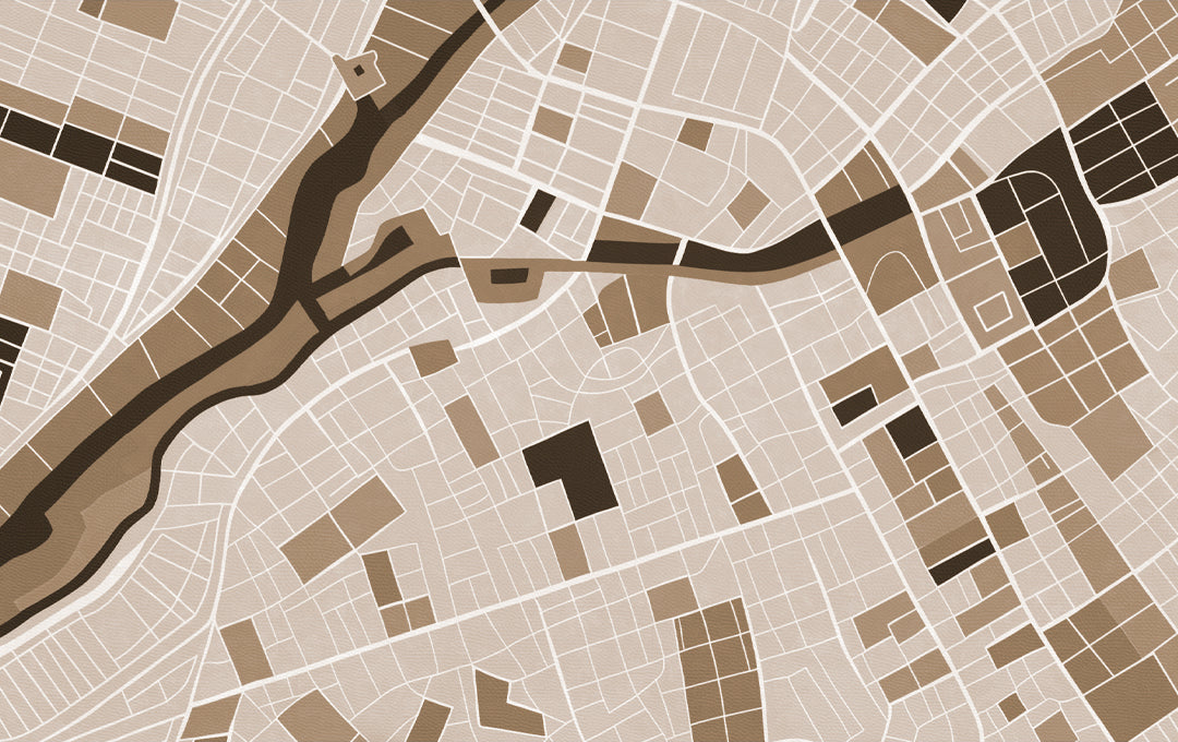 Muestra de Colorful Cityscape Beige