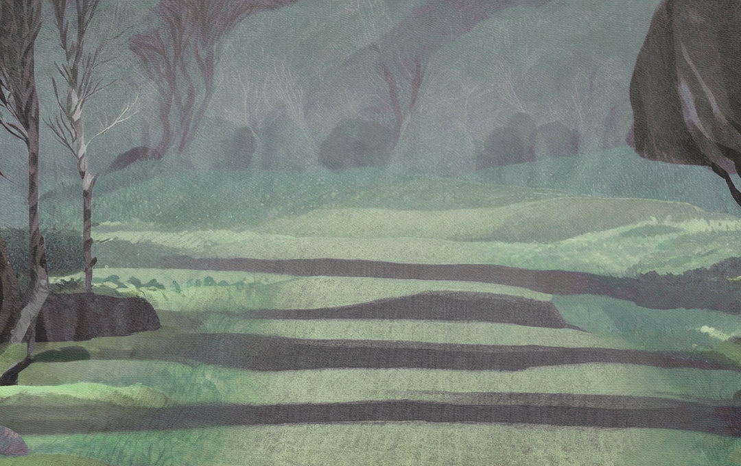 Muestra de Luz de Bosque Verde