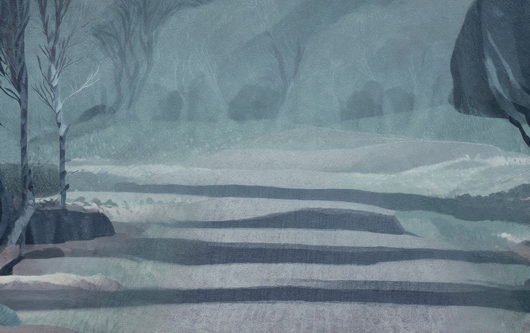 Échantillon de lumière de la forêt bleue