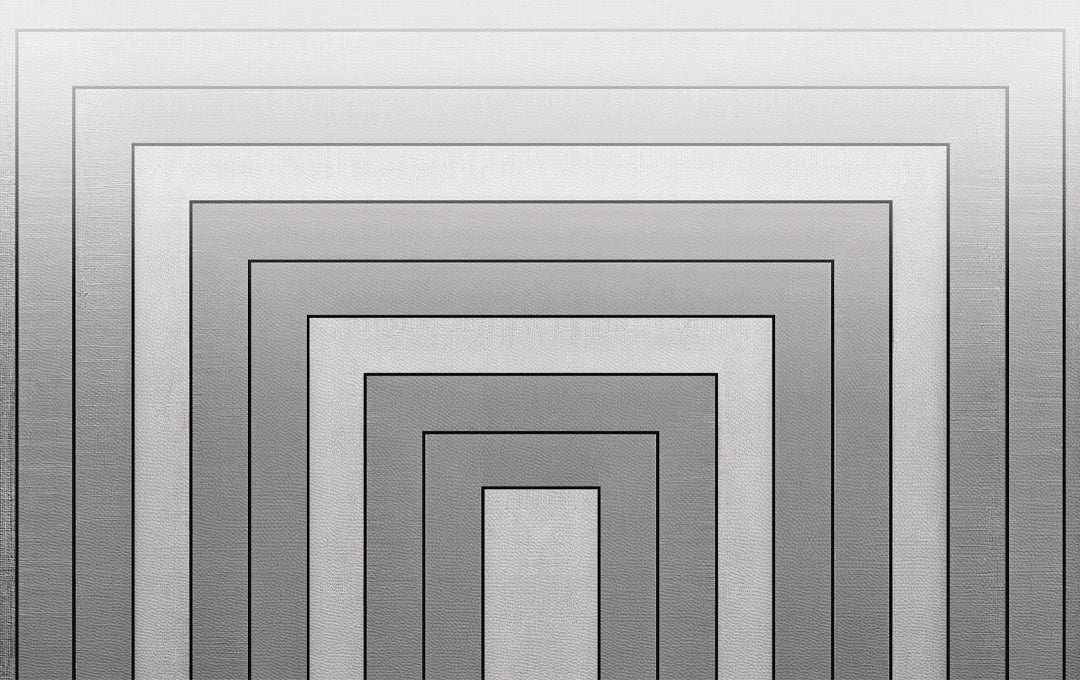 Muestra de Profundidad Geométrica Gris