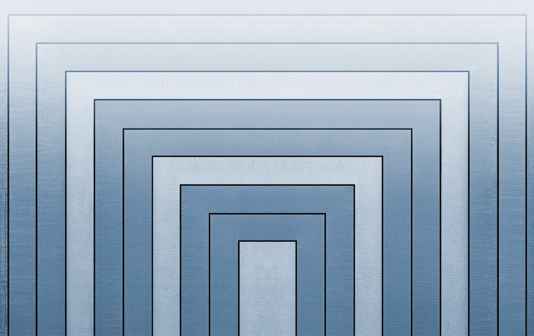 Blauw geometrische dieptemonster