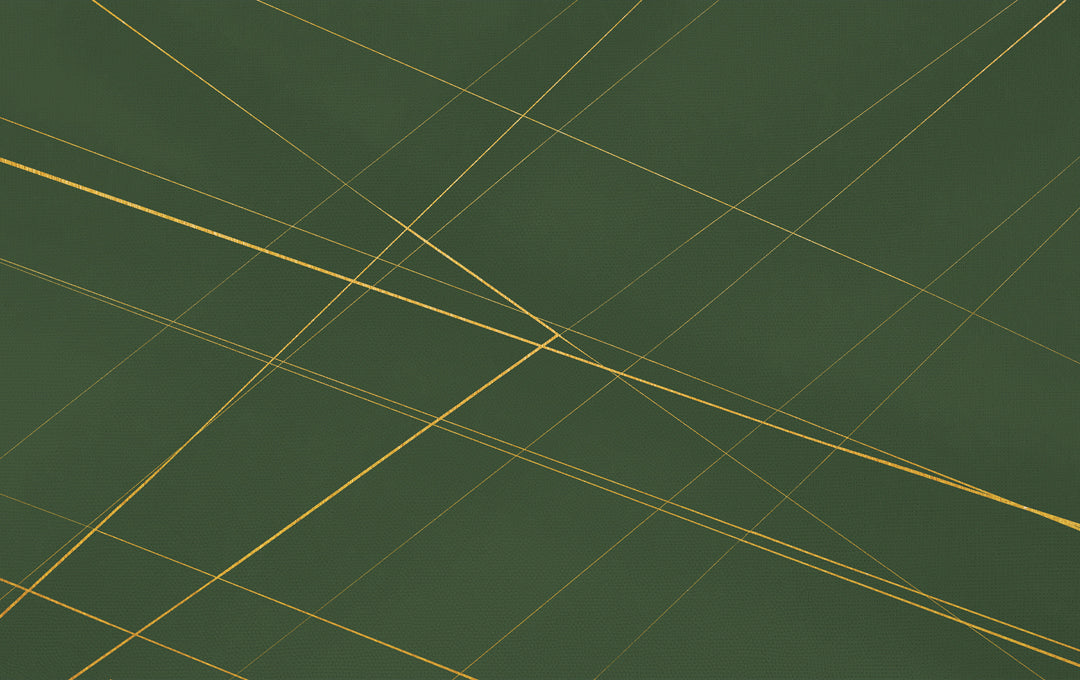 Groene subtiele geometrie -monster