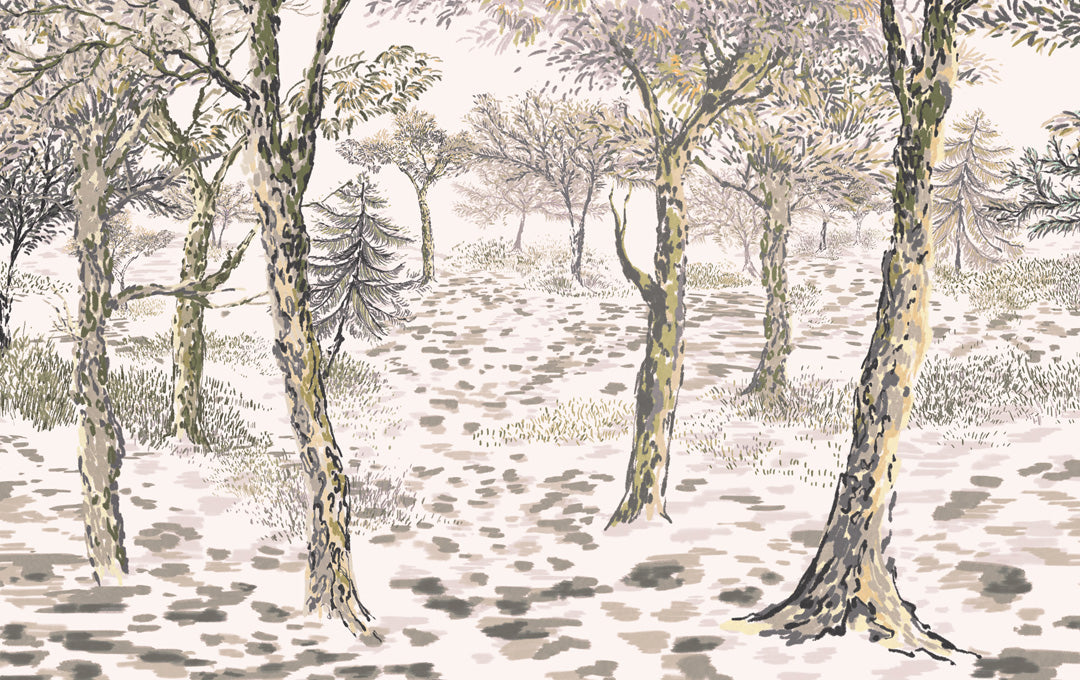 Échantillon beige des bois chuchotés