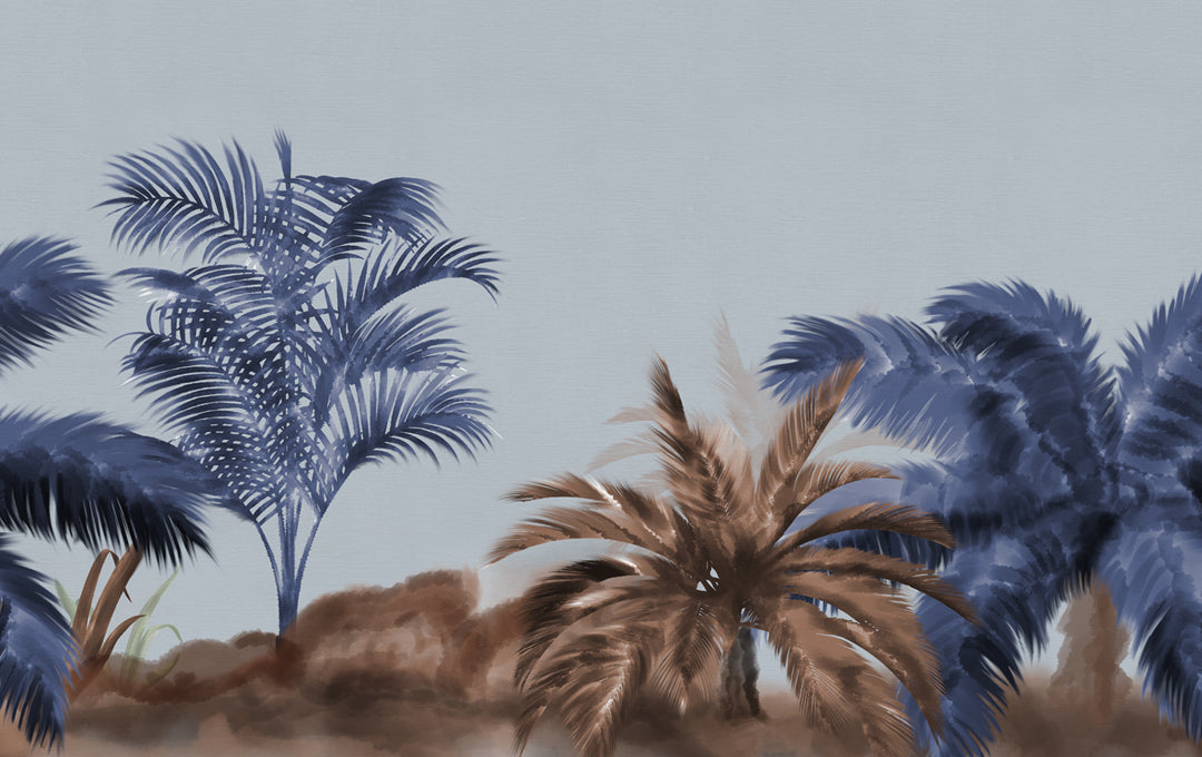 Échantillon palmaire bleu