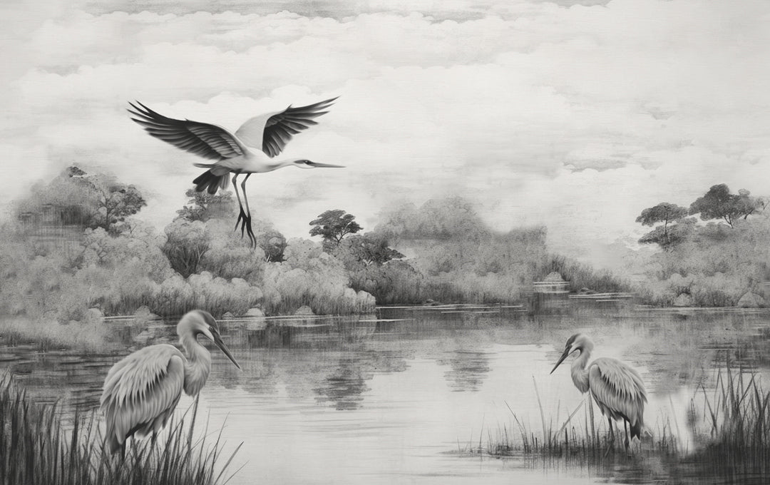 Serene monster wit en wit uitzicht