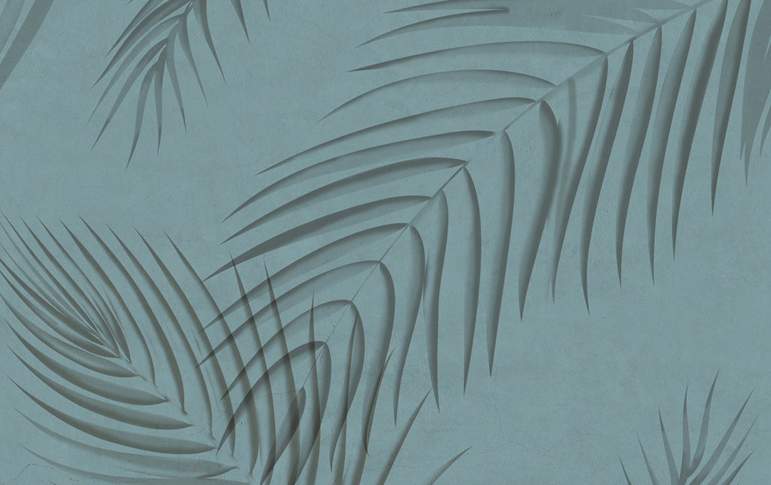 Blauwe palmschaduwen monster