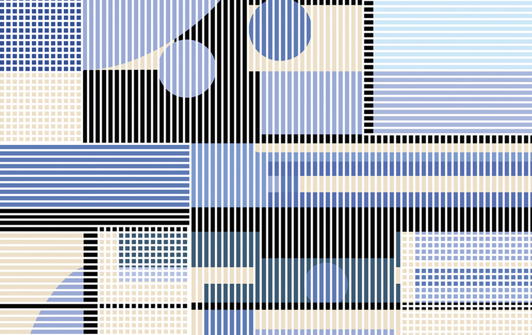 Modern Mosaic Blue Sample