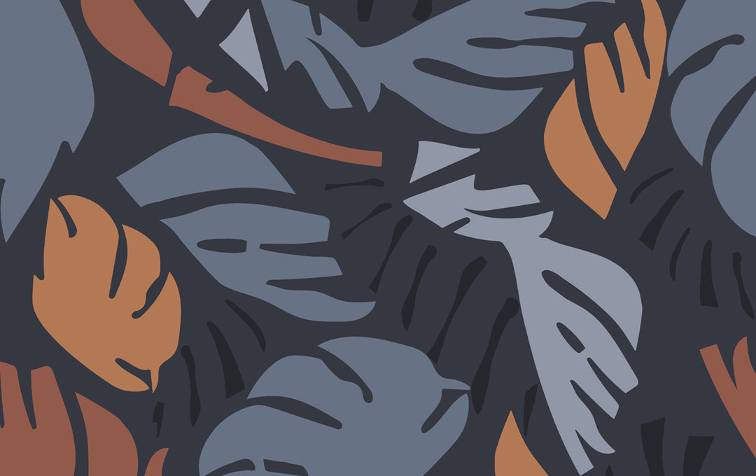 Échantillon noir de feuillage noir