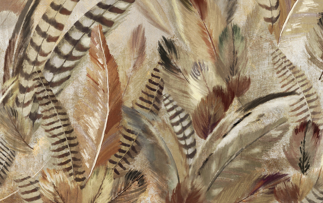 Plumi vibranti marroni vibranti