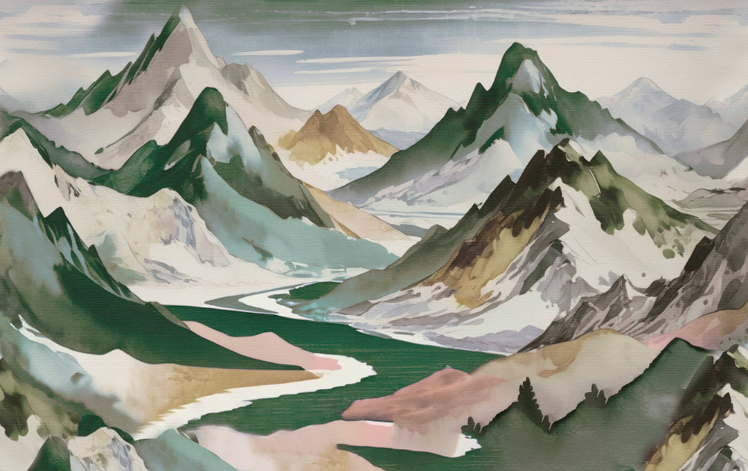 Échantillon vert alpine sérénité