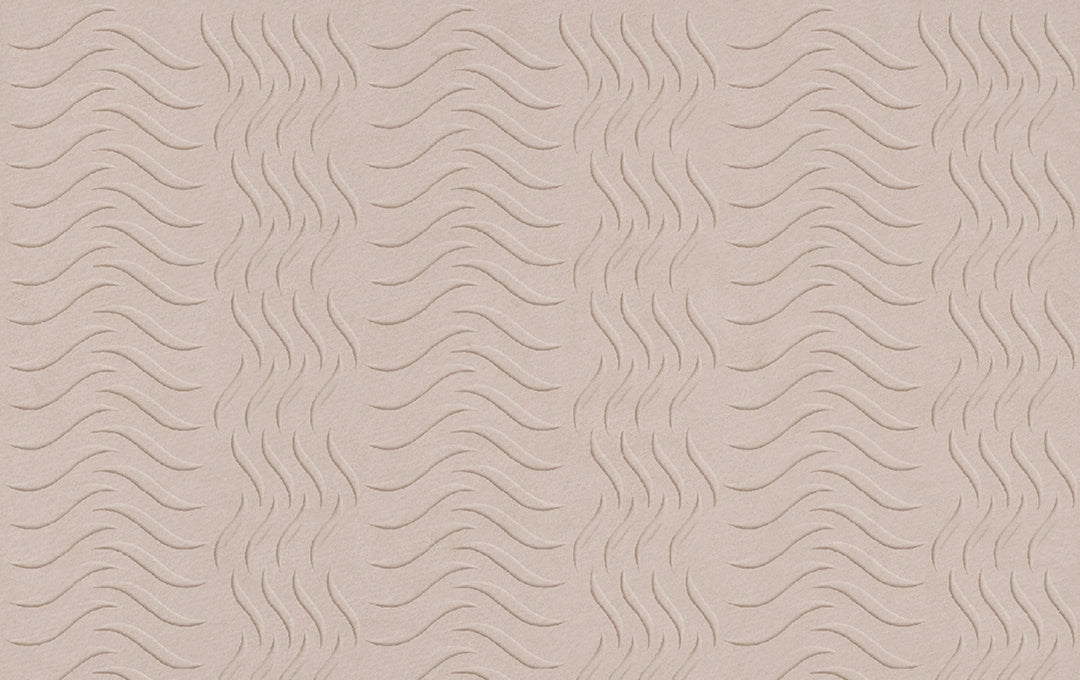 Monster van "zachte golven" beige