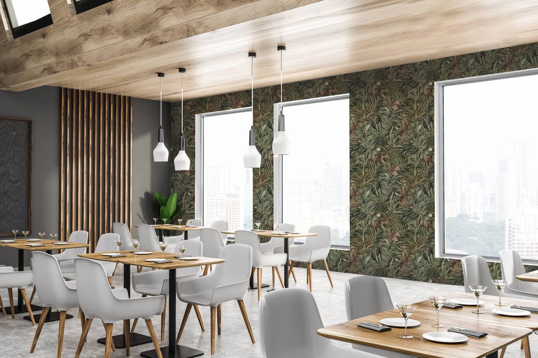 Arazzo rosso tropicale