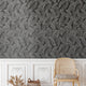 Monochromes Laub schwarz