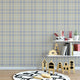 Tartan contemporâneo amarelo