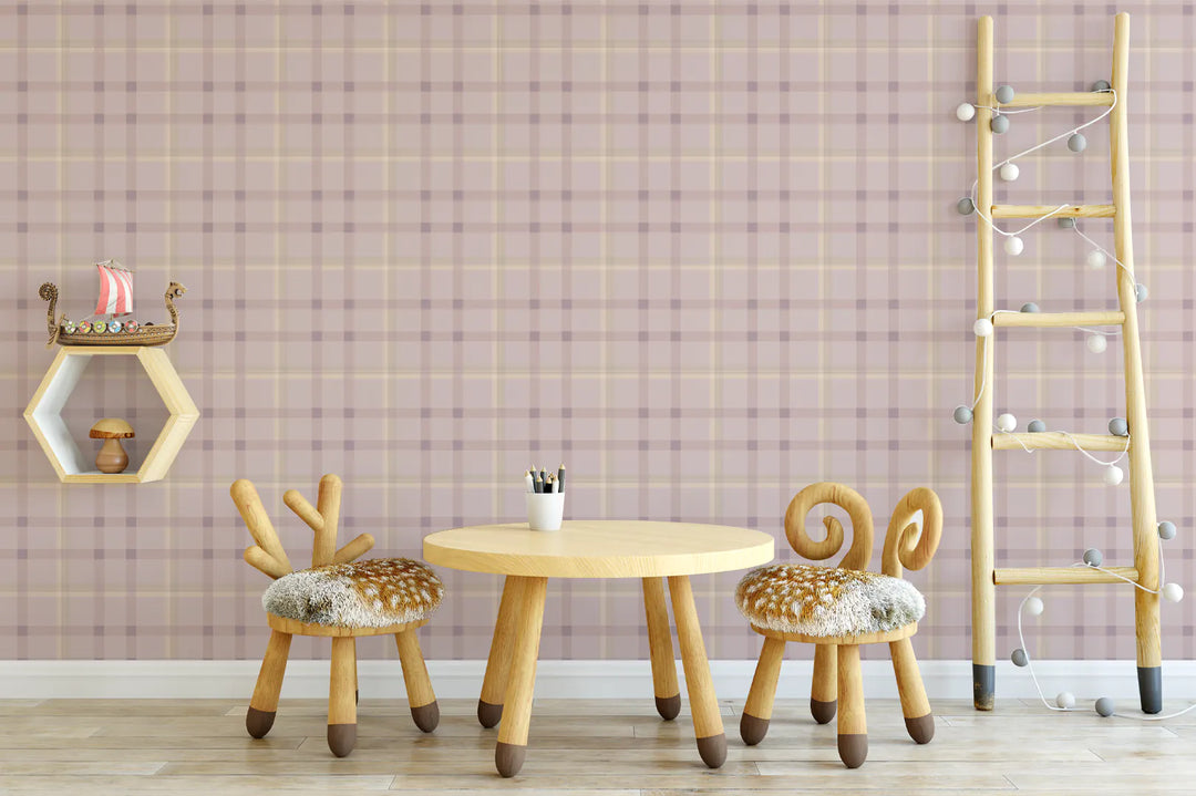 Zeitgenössischer rosa Tartan