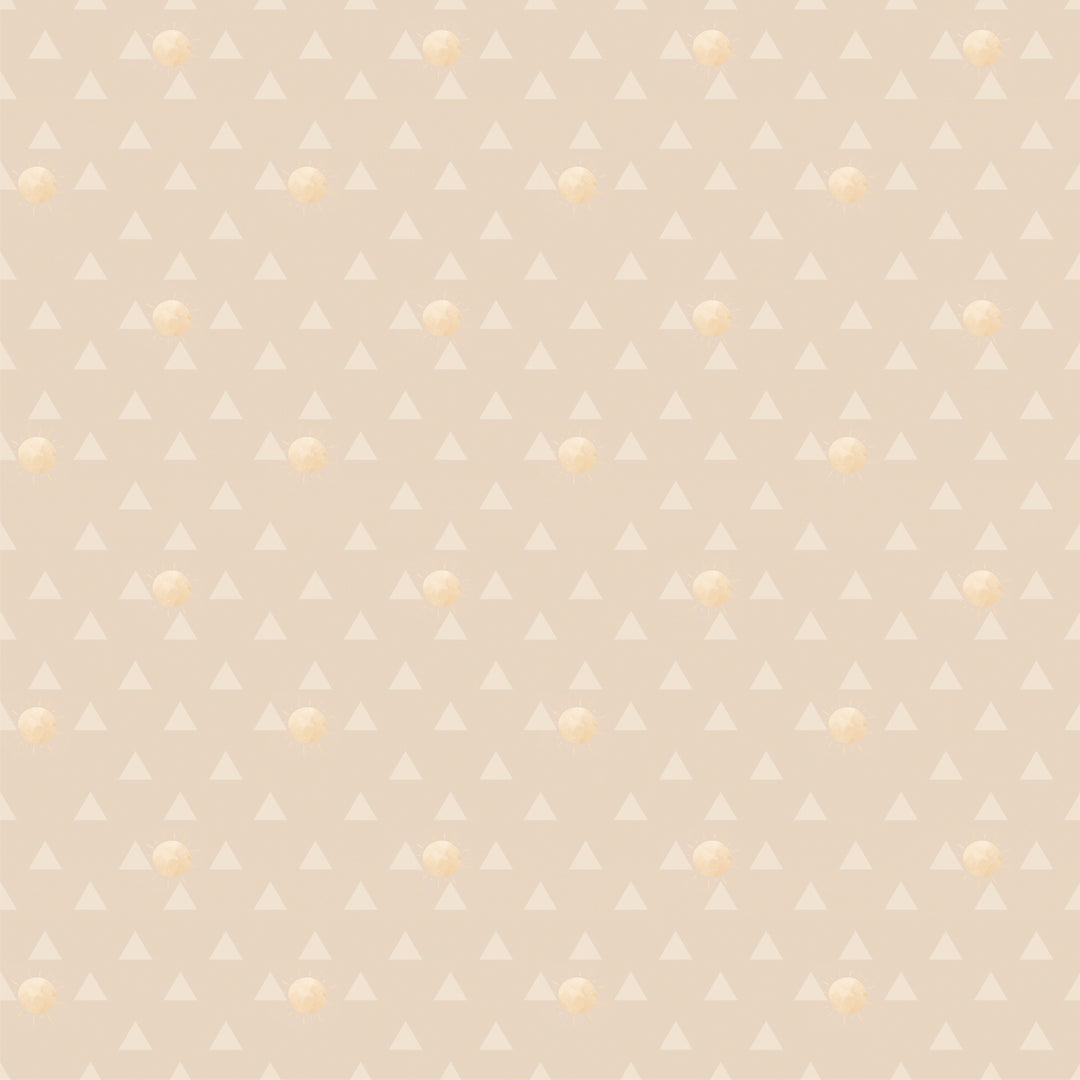 Zonsopgang geometrisch beige monster